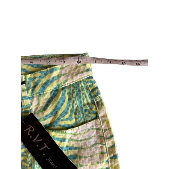 RVT Jeans Women's Lime Green & Yellow Pants - Picture 4 of 7